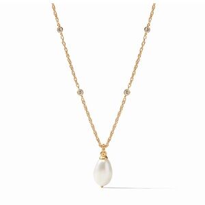 Julie Vos Marbella Solitaire Necklace with box and jewelry bag